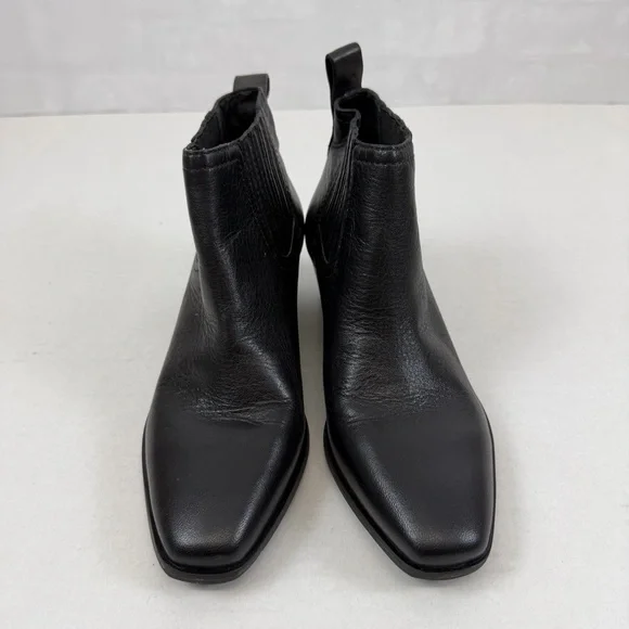 Lucky Brand Licidola Black Leather Ankle Boots Women’s Size 7M - Picture 2 of 8